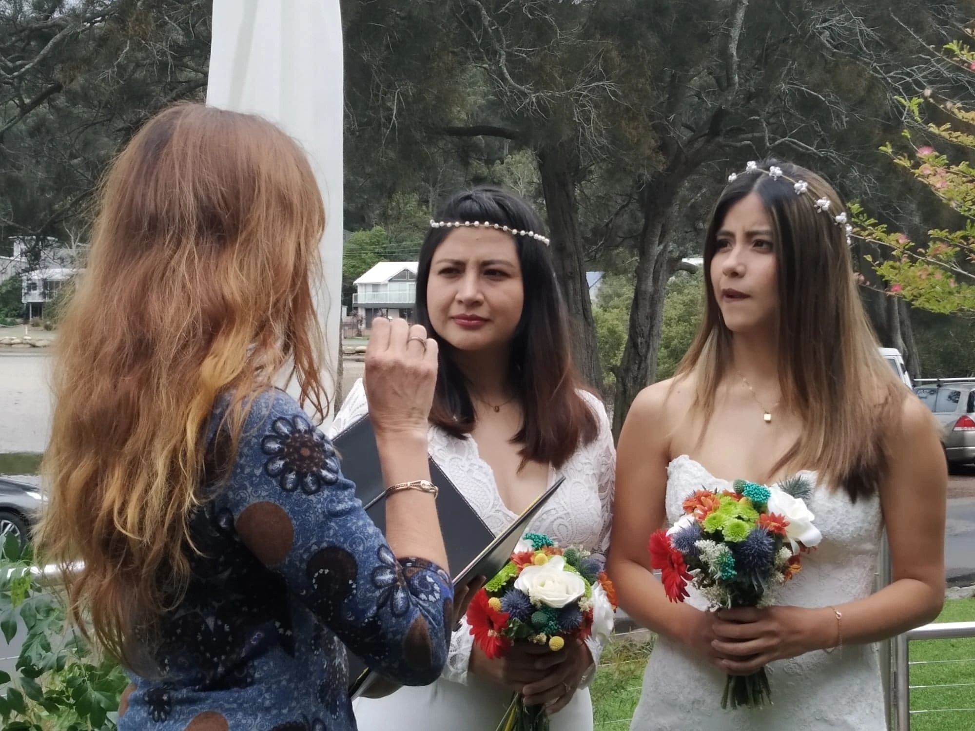 beautiful same sex couple wedding in the central coast